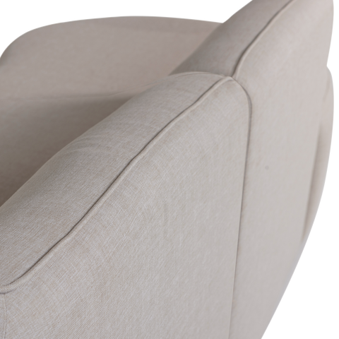 Chios Loungebank Rechts met Chaise Longue - Zandkleur - 71 x 258 x 168 cm
