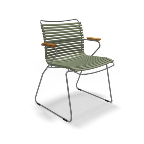 Click_eettafelstoel_armleuning_olivegreen