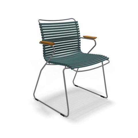 Click_eettafelstoel_armleuning_pinegreen