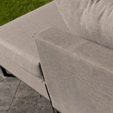 Sicilië Loungeset Rechts - Taupe - 60 x 262 x 246 cm