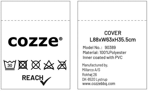 Cozze Beschermhoes voor Plancha G-800