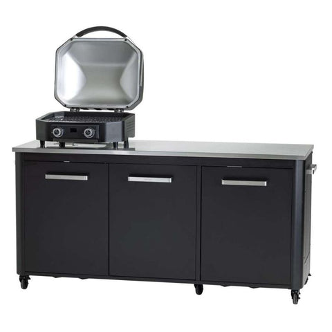 Cozze Plancha G-500 set 3 - Compleet met 3-Deurs Buitenkeuken en Beschermhoes