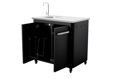 Cozze-buitenkeuken-2-deurs-wasbak-kraan-afvalbak