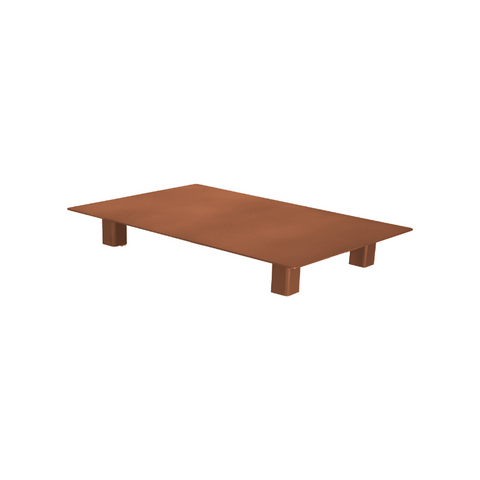 Magma XL onderplaat - Cortenstaal - Corten Zwart - RVS - RVS Zwart