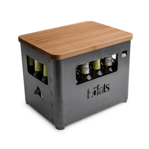höfats-beer-box-vuurkorf-kruk-bijzettafel-serveerplank-cortenstaal