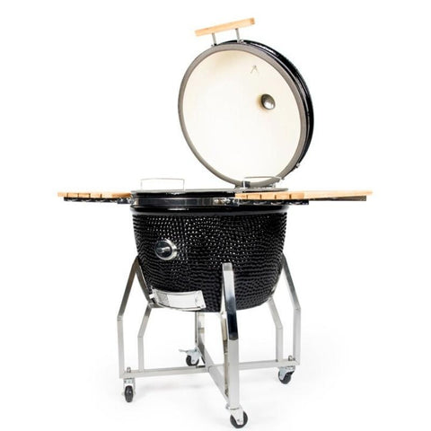 Yakiniku BBQ/Kamado XXL 24" - Met Pro set, verrijdbaar onderstel, zijtafels en hoes