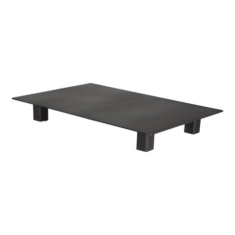 Magma XL onderplaat - Cortenstaal - Corten Zwart - RVS - RVS Zwart